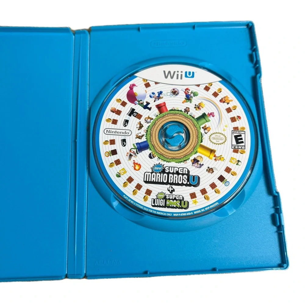 New Super Mario Bros. U + New Super Luigi U Nintendo Wii U 2-in-1 Game Disc Case